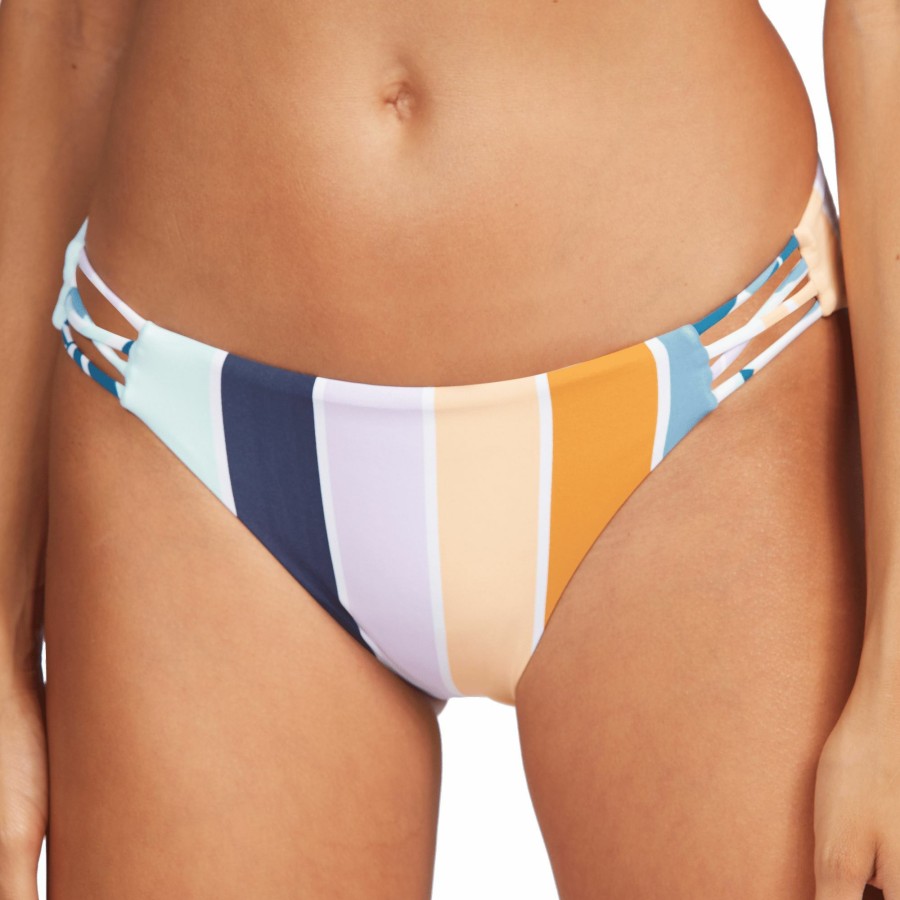 Swimsuits Roxy | Roxy Women'S Pt Beach Classics Fa Full Coverage Swim Bottoms For Women Bright White