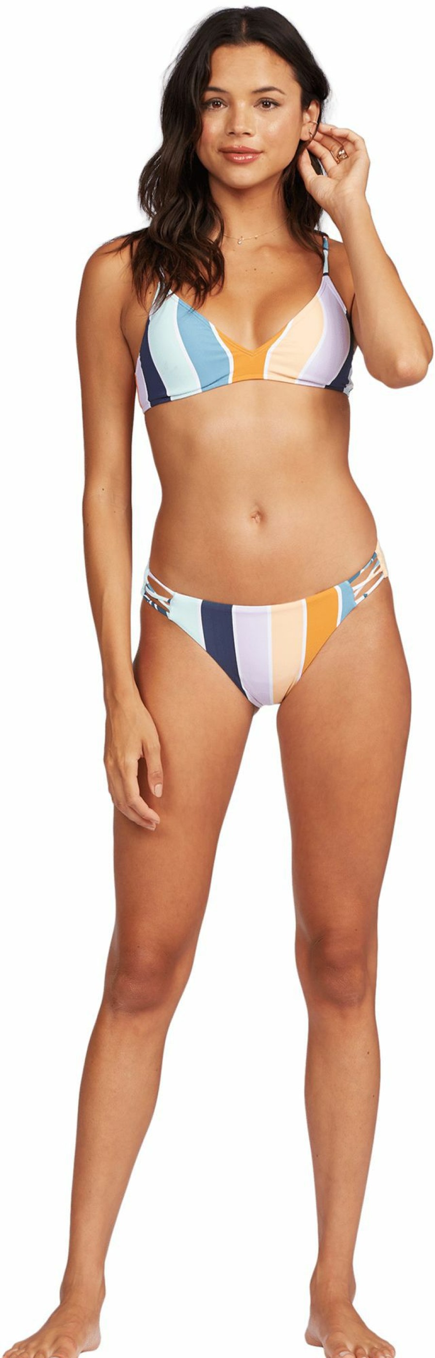 Swimsuits Roxy | Roxy Women'S Pt Beach Classics Fa Full Coverage Swim Bottoms For Women Bright White