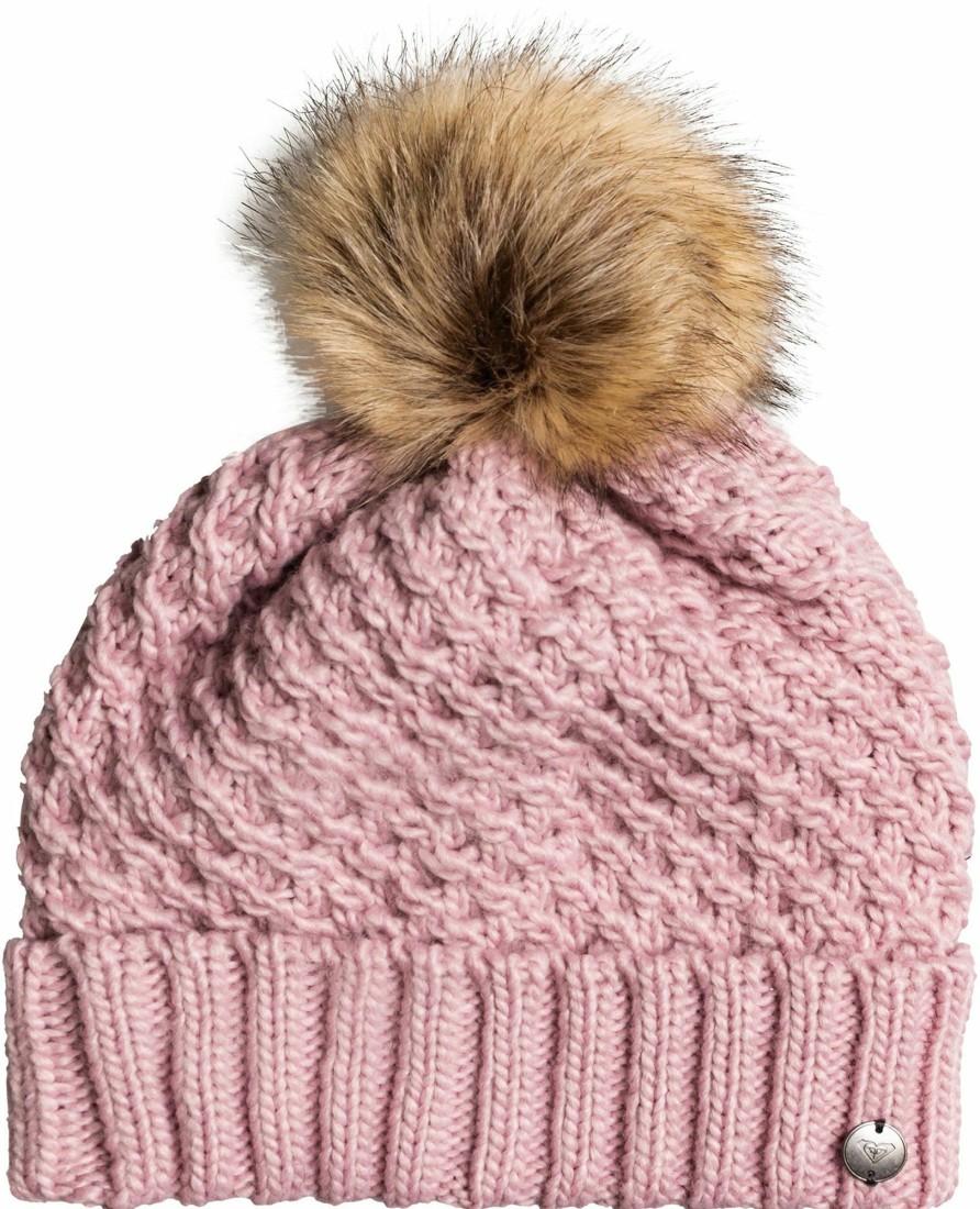 Hats Roxy | Roxy Women'S Blizzard Pom-Pom Beanie For Women