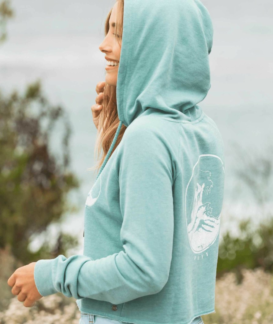 Sweatshirts Roxy | Roxy Women'S We Arrived B Hoodie For Women Oil Blue