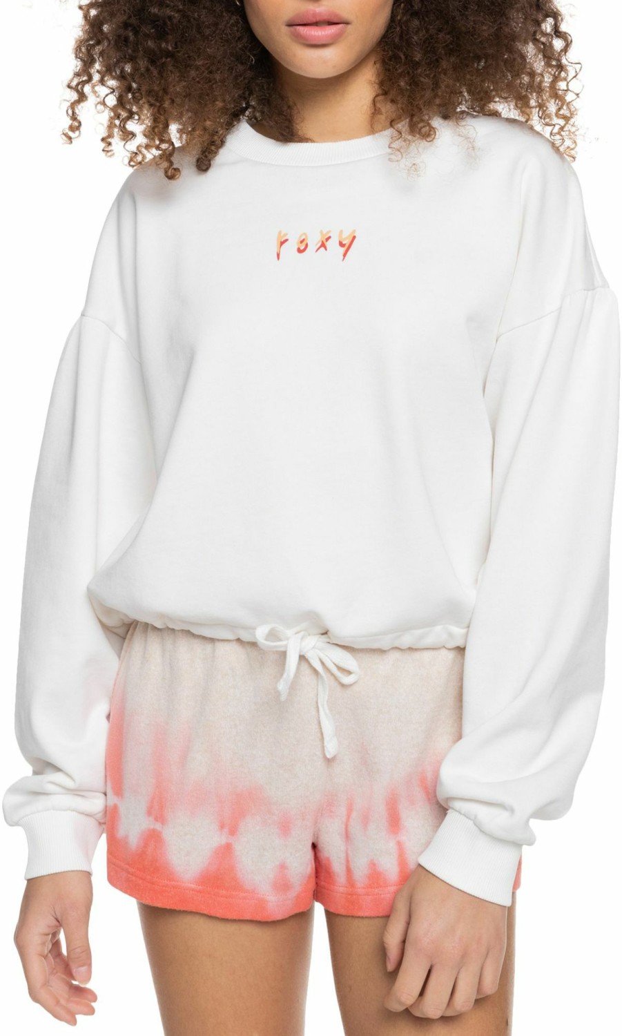 Sweatshirts Roxy | Roxy Women'S Days Go Sweatshirt For Women Snow White