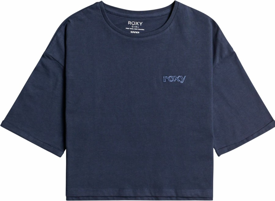 Shirts Roxy | Roxy Girls' Call You Mine T-Shirt For Girls' Mood Indigo