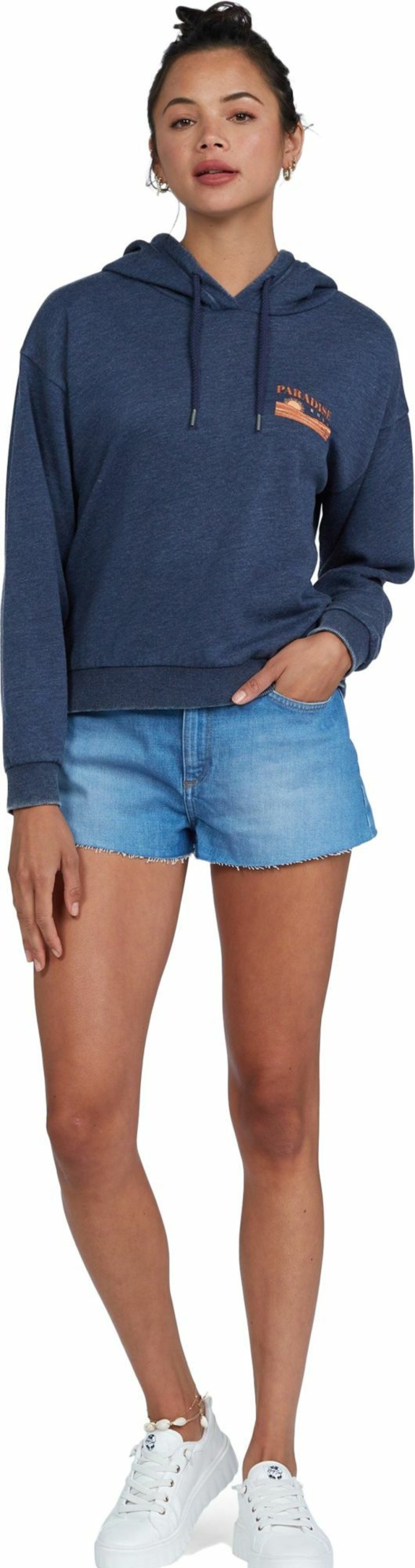 Sweatshirts Roxy | Roxy Women'S Quick Dip Sweatshirt For Women Mood Indigo