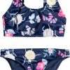 Swimsuits Roxy | Roxy Girls' Flower Addict Crop Top Swim Set For Girls' Mood Indigo