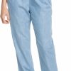 Pants Roxy | Roxy Women'S Lazy Chill Denim Pants For Women Medium Blue