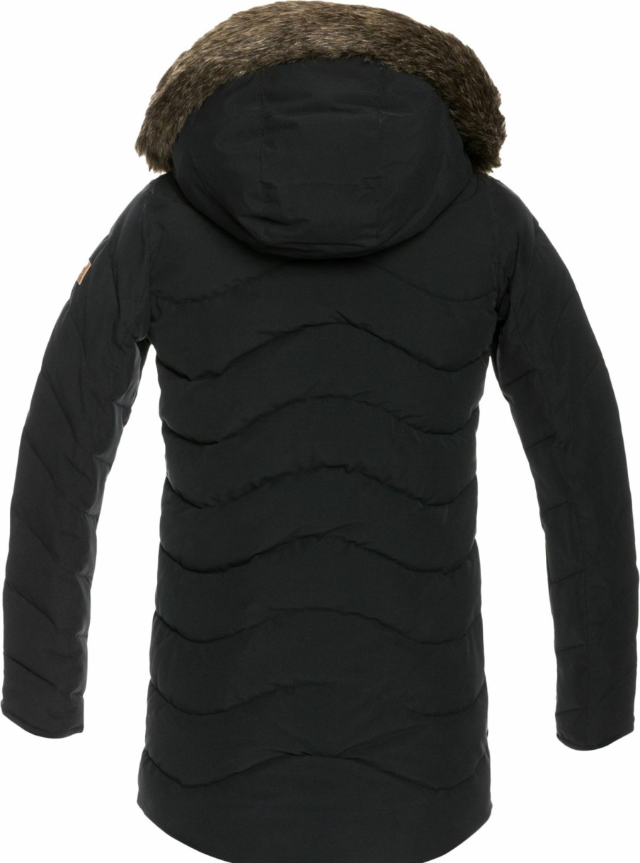 Jackets Roxy | Roxy Girls' Elsie Waterproof Jacket For Girls' True Black