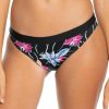 Swimsuits Roxy | Roxy Women'S Active Belted Bikini Bottoms For Women Anthracite Combo