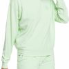 Sweatshirts Roxy | Roxy Women'S Surfing By Moonlight Sweatshirt For Women Pastel Green