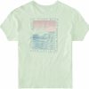 Shirts Roxy | Roxy Women'S Lucky Wave Short Sleeve T-Shirt For Women Pastel Green