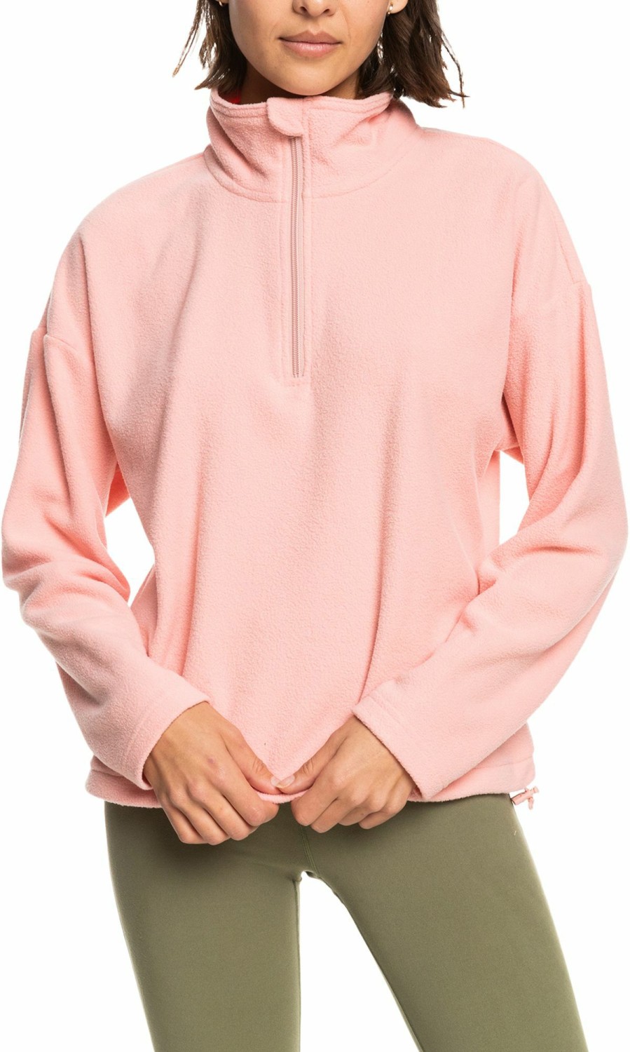 Sweatshirts Roxy | Roxy Women'S Feel It Too Zip Fleece For Women