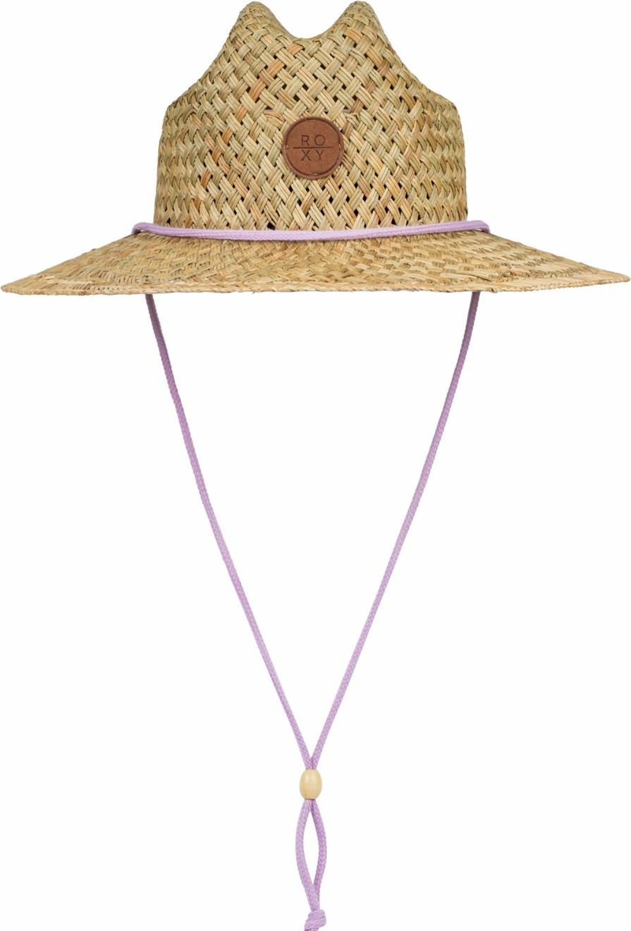 Hats Roxy | Roxy Women'S Sunshine On My Mind Straw Hat For Women Lavendula