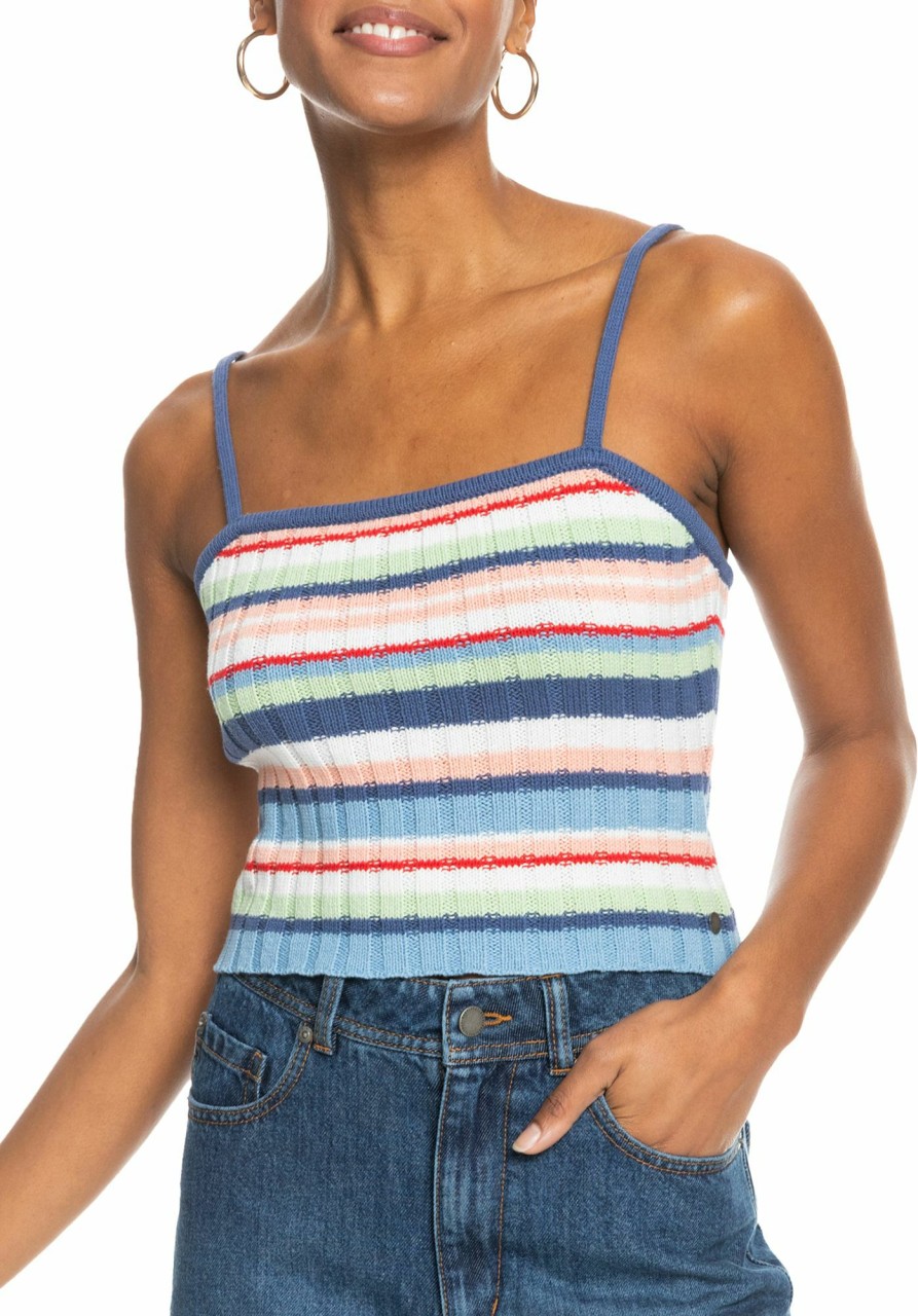 Shirts Roxy | Roxy Women'S Dream Sign Stripe Tank Top For Women