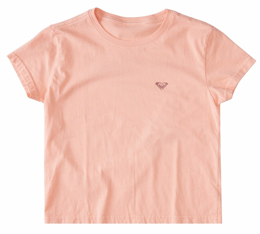 Shirts Roxy | Roxy Girls' Hibiscus Swell Short Sleeve T-Shirt For Girls' Desert Flower