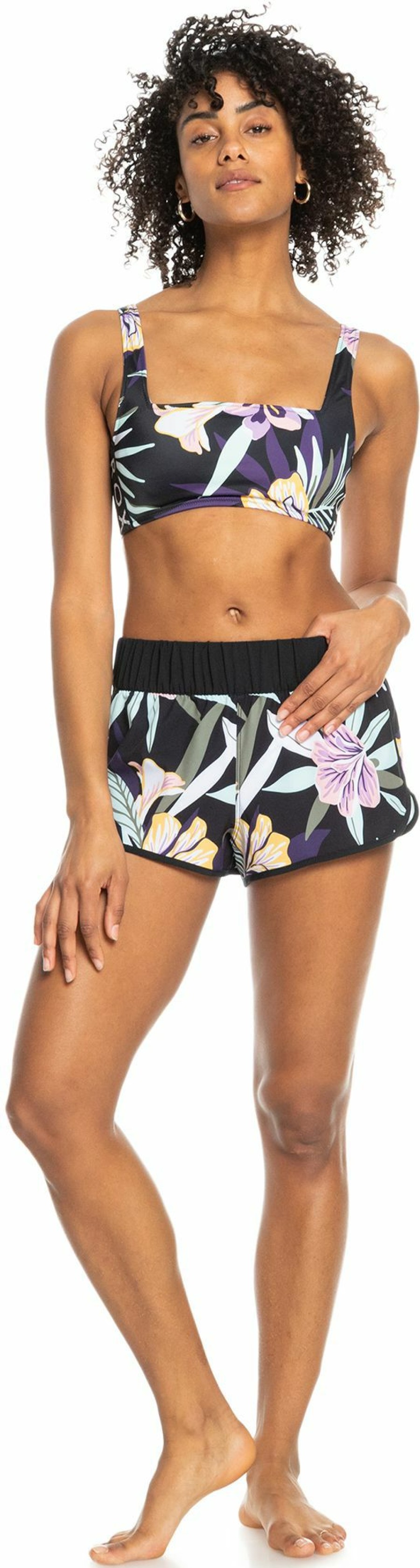 Swimsuits Roxy | Roxy Women'S Active Board Shorts For Women True Black Fasso