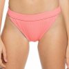 Swimsuits Roxy | Roxy Women'S Mind Of Freedom Mini Bikini Bottoms For Women Shell Pink