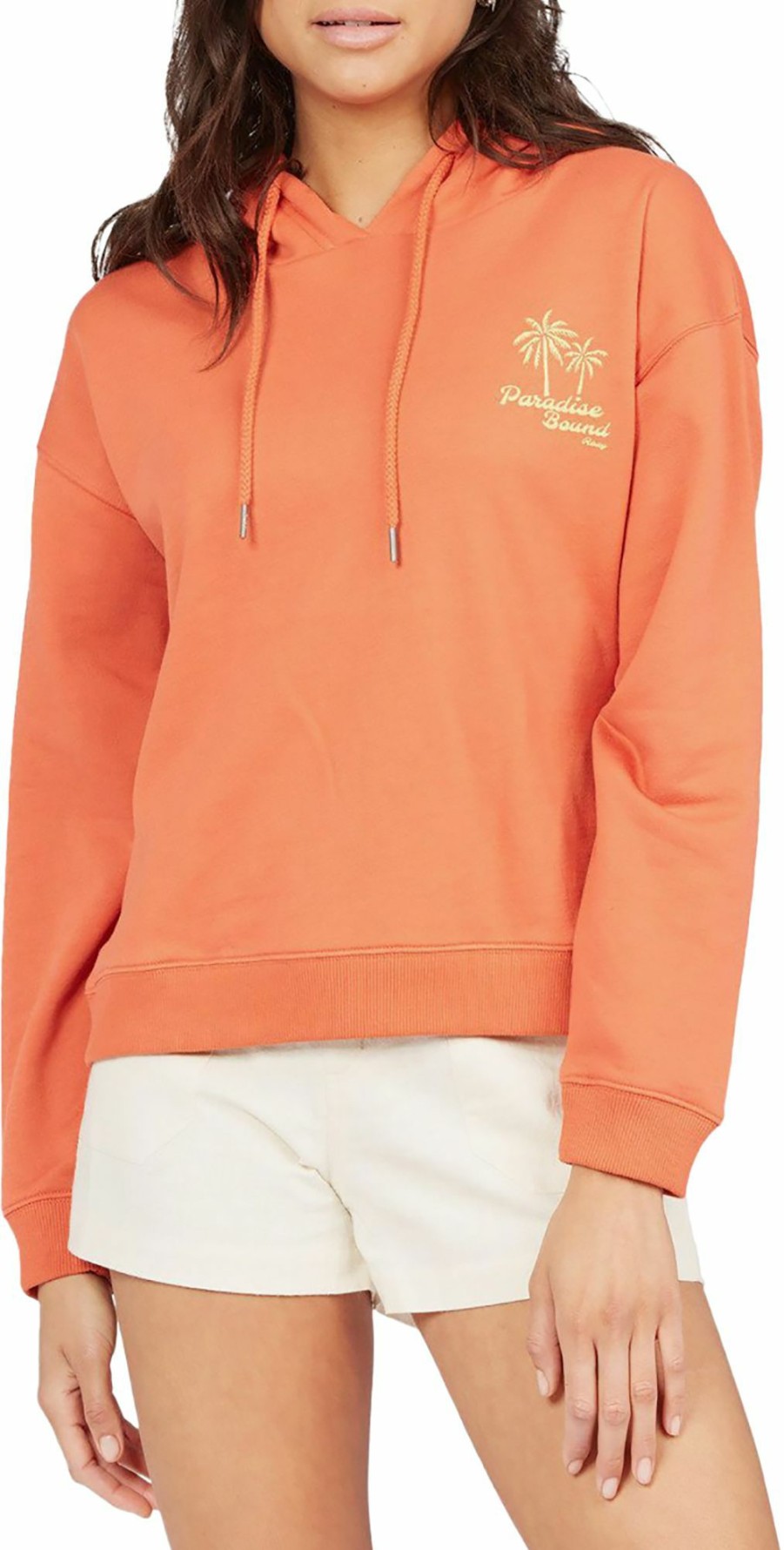 Sweatshirts Roxy | Roxy Women'S Quick Dip Pullover Hoodie For Women Ginger