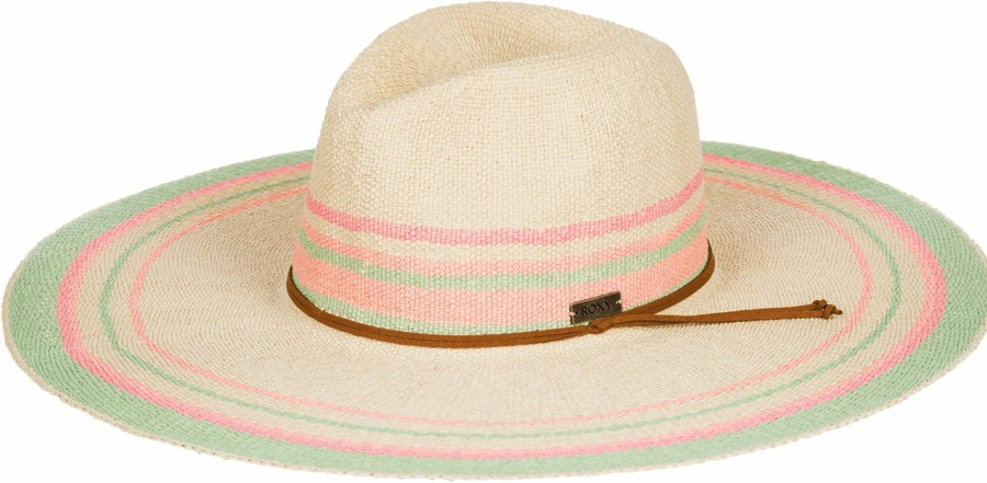 Hats Roxy | Roxy Women'S Feel The Sand Straw Hat For Women Natural