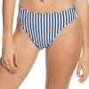 Swimsuits Roxy | Roxy Women'S Parallel Paradiso Reversible Bikini Bottoms For Women Mood Indigo/Bg Revo Strps