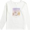 Shirts Roxy | Roxy Girls' Gravity Long Sleeve Shirt For Girls' Snow White