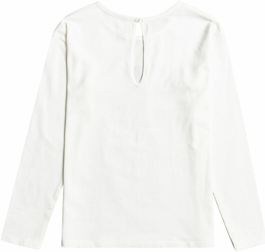 Shirts Roxy | Roxy Girls' Gravity Long Sleeve Shirt For Girls' Snow White