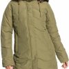 Jackets Roxy | Roxy Women'S Ellie Waterproof Jacket For Women Burnt Olive