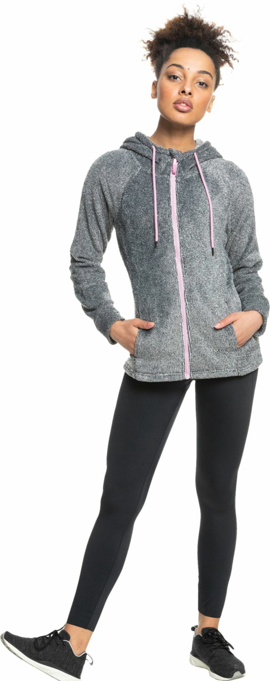 Jackets Roxy | Roxy Women'S Samba Mamba Zip-Up Fleece Jacket For Women