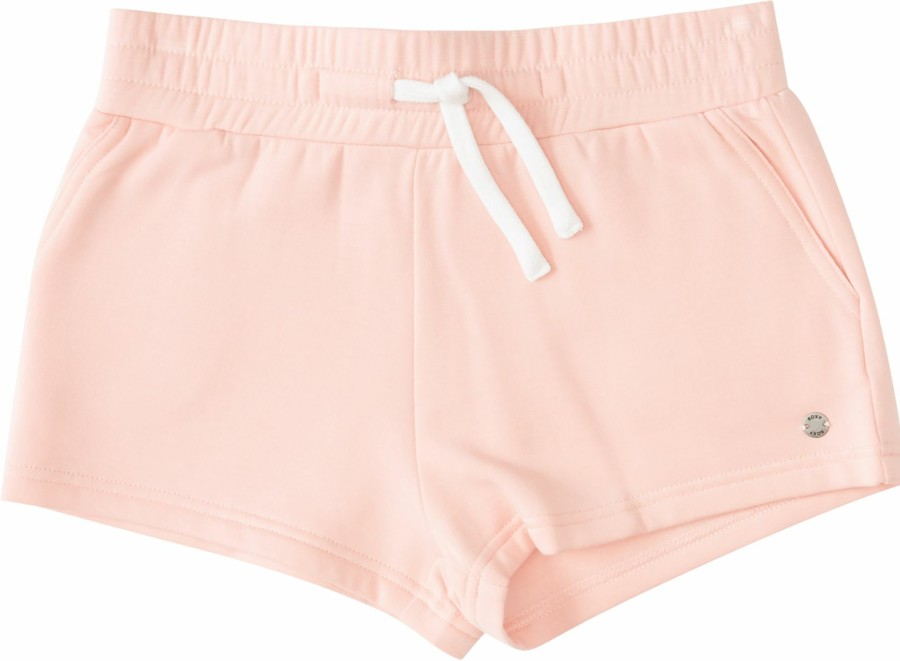 Shorts Roxy | Roxy Women'S Check Out Sweat Shorts For Girls' Peach Bud