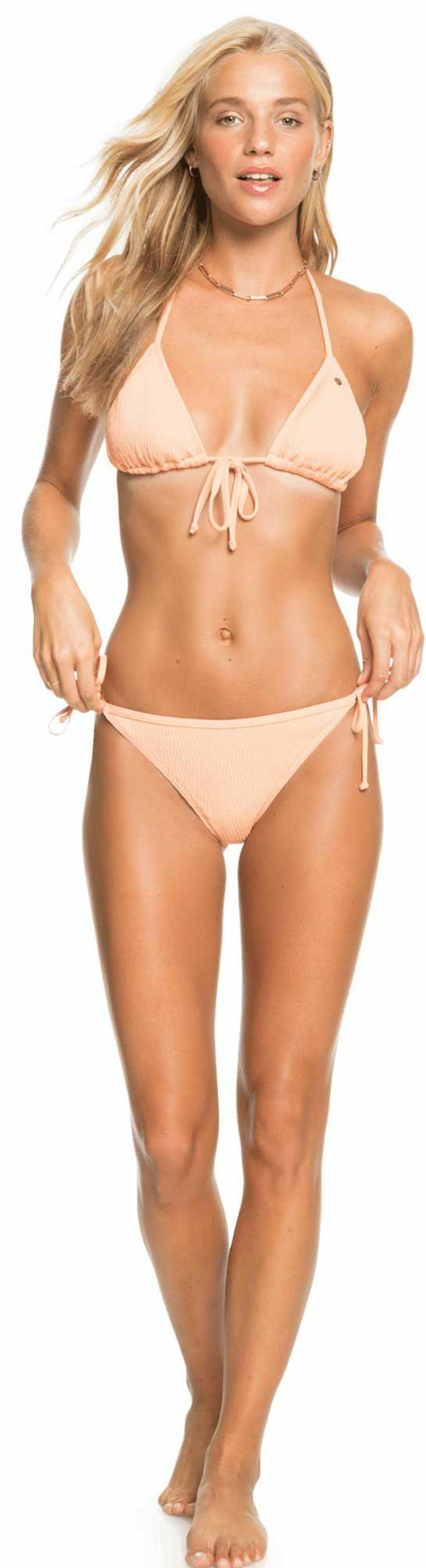 Swimsuits Roxy | Roxy Women'S Darling Wave Mini Tie Bikini Bottoms For Women Coral Reef