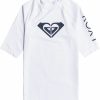 Rashguards Roxy | Roxy Girls' Whole Hearted Short Sleeve Rashguard For Girls'