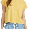 Shirts Roxy | Roxy Women'S Sun Lines Short Sleeve T-Shirt For Women Ochre