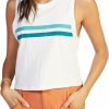 Shirts Roxy | Roxy Women'S Dia Stripe Tank For Women Snow White