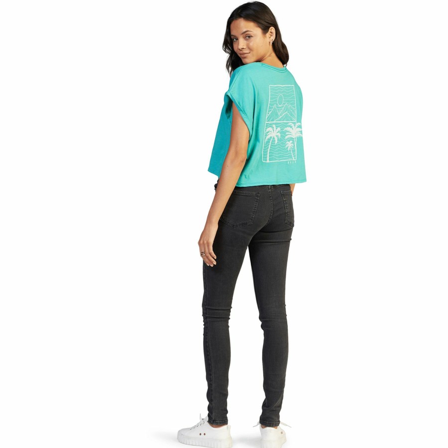 Shirts Roxy | Roxy Women'S Somewhere Warm T-Shirt For Women Latigo Bay