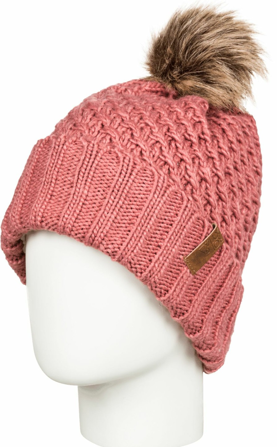 Hats Roxy | Roxy Women'S Blizzard Beanie For Women Dusty Rose