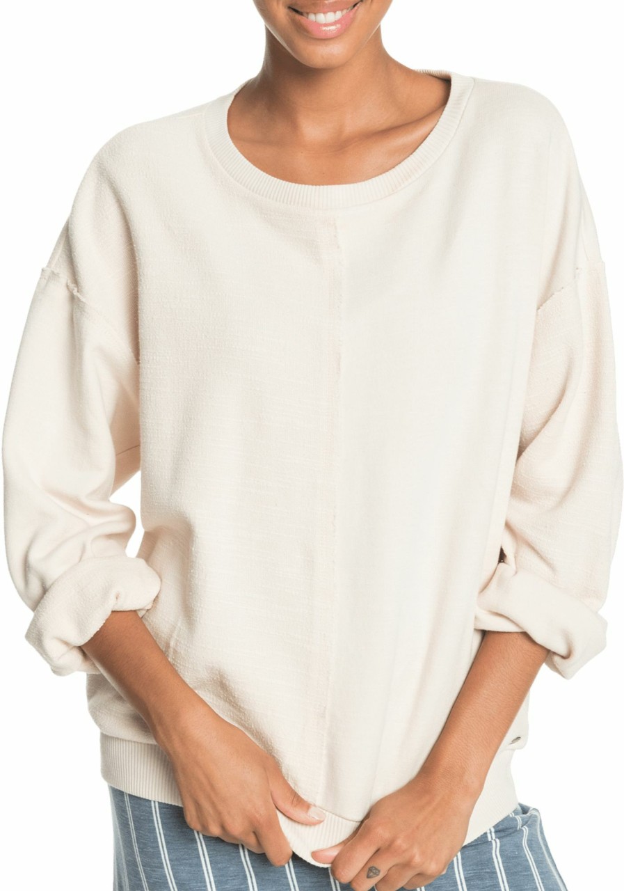 Sweatshirts Roxy | Roxy Women'S Could It Be Mine Pullover For Women Tapioca