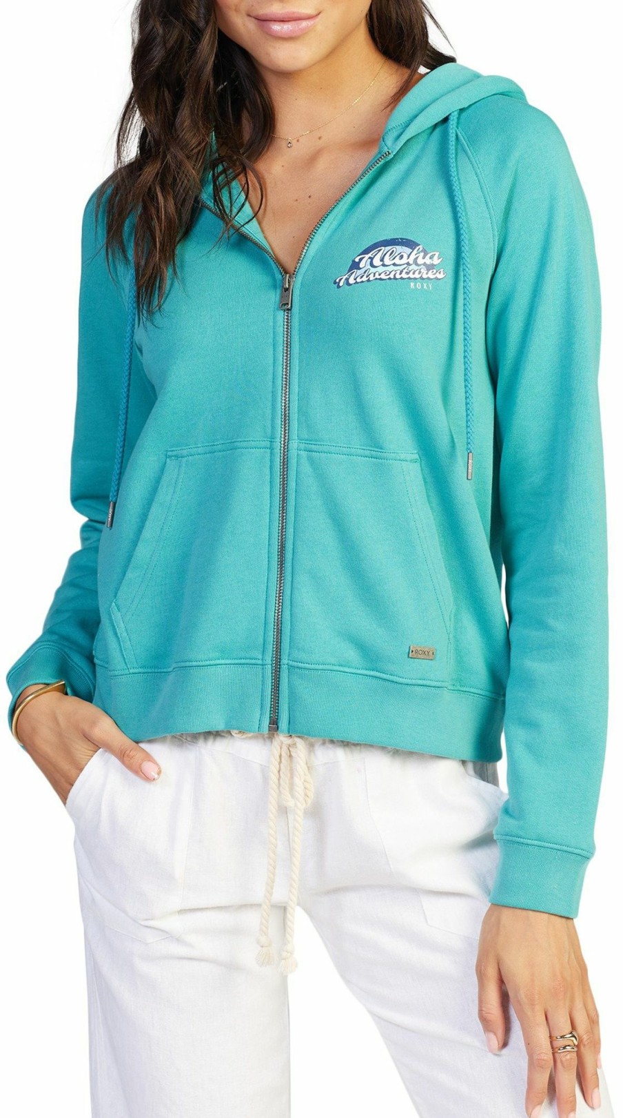 Sweatshirts Roxy | Roxy Women'S Easy Evening Hoodie For Women Latigo Bay