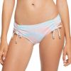 Swimsuits Roxy | Roxy Women'S Nautilus Hipster Bikini Bottoms For Women Peach Tie Dye