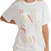 Shirts Roxy | Roxy Women'S Crystal Visions Short Sleeve T-Shirt For Women Bright White